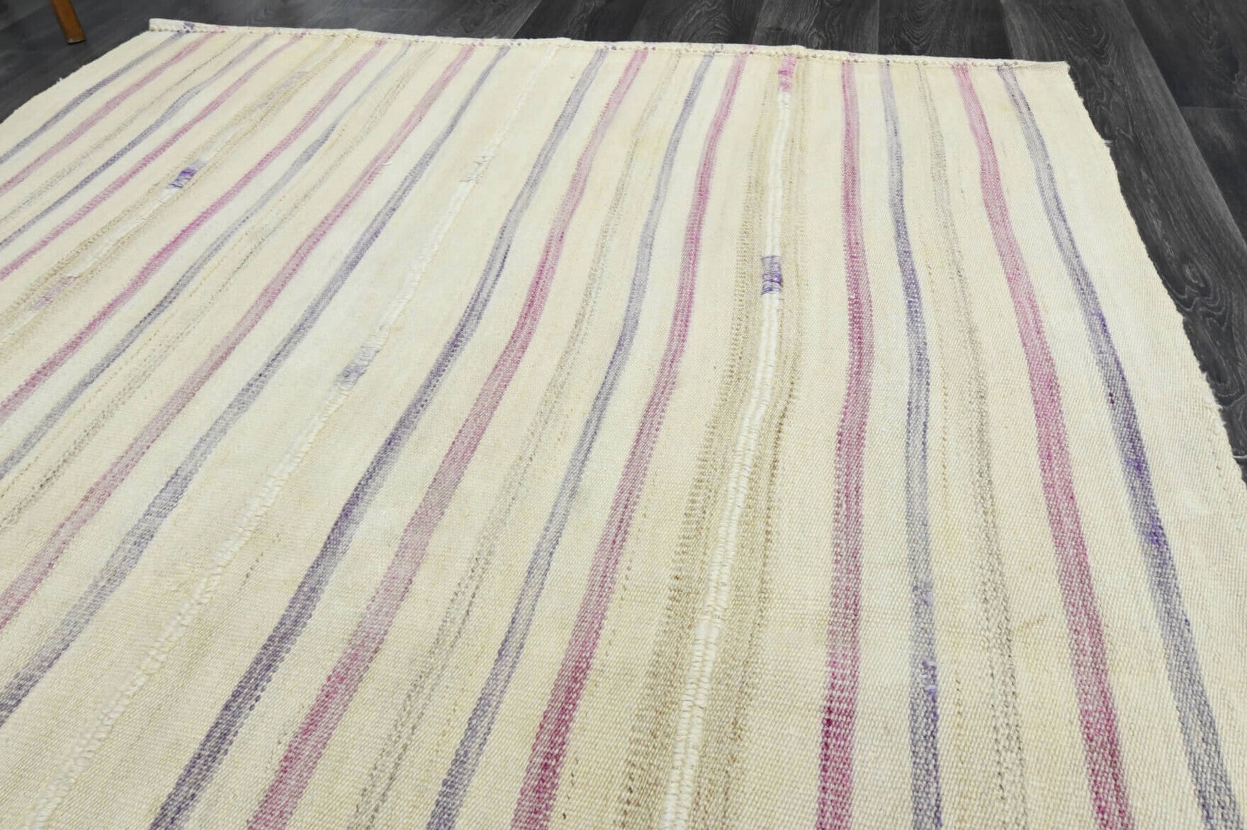 159x200 cm vintage Anatolian kilim rug – Thisbe, flatweave, wool