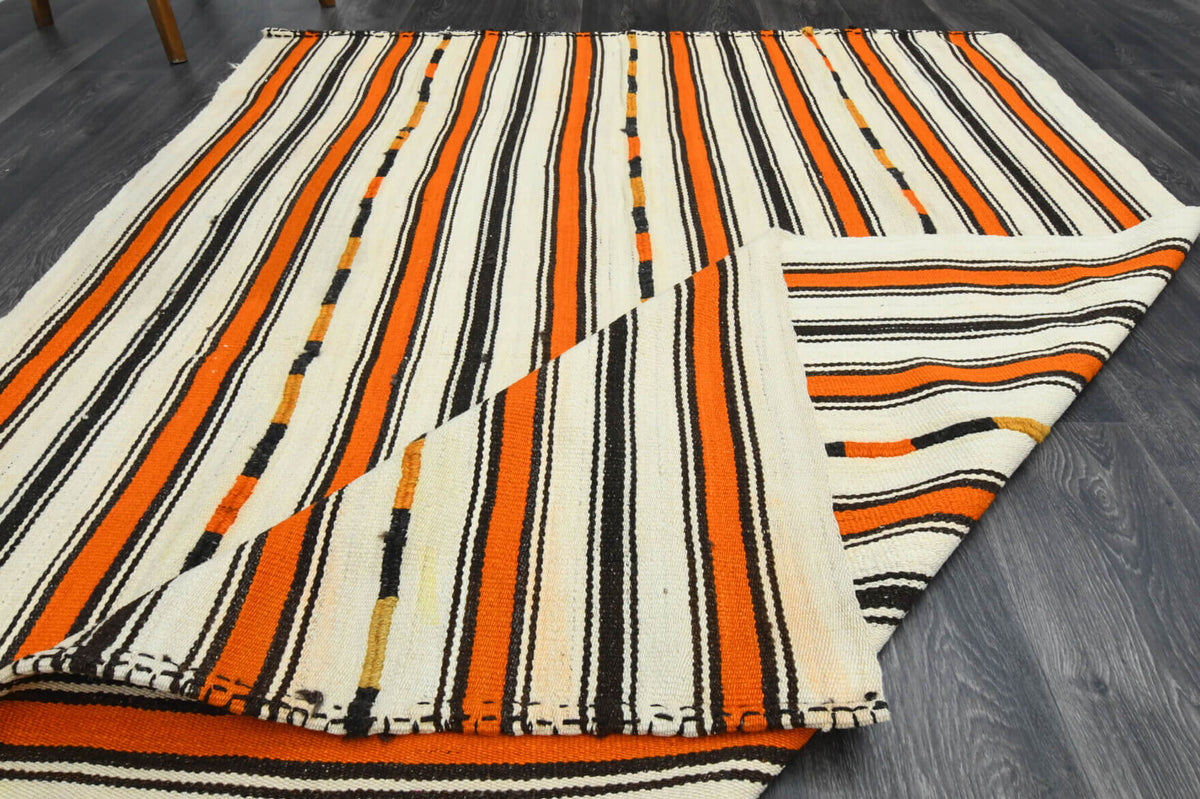 Striped Kilim - Handmade Vintage Area Rug