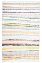 Flatweave Carpet - Handmade Vintage Area Rug