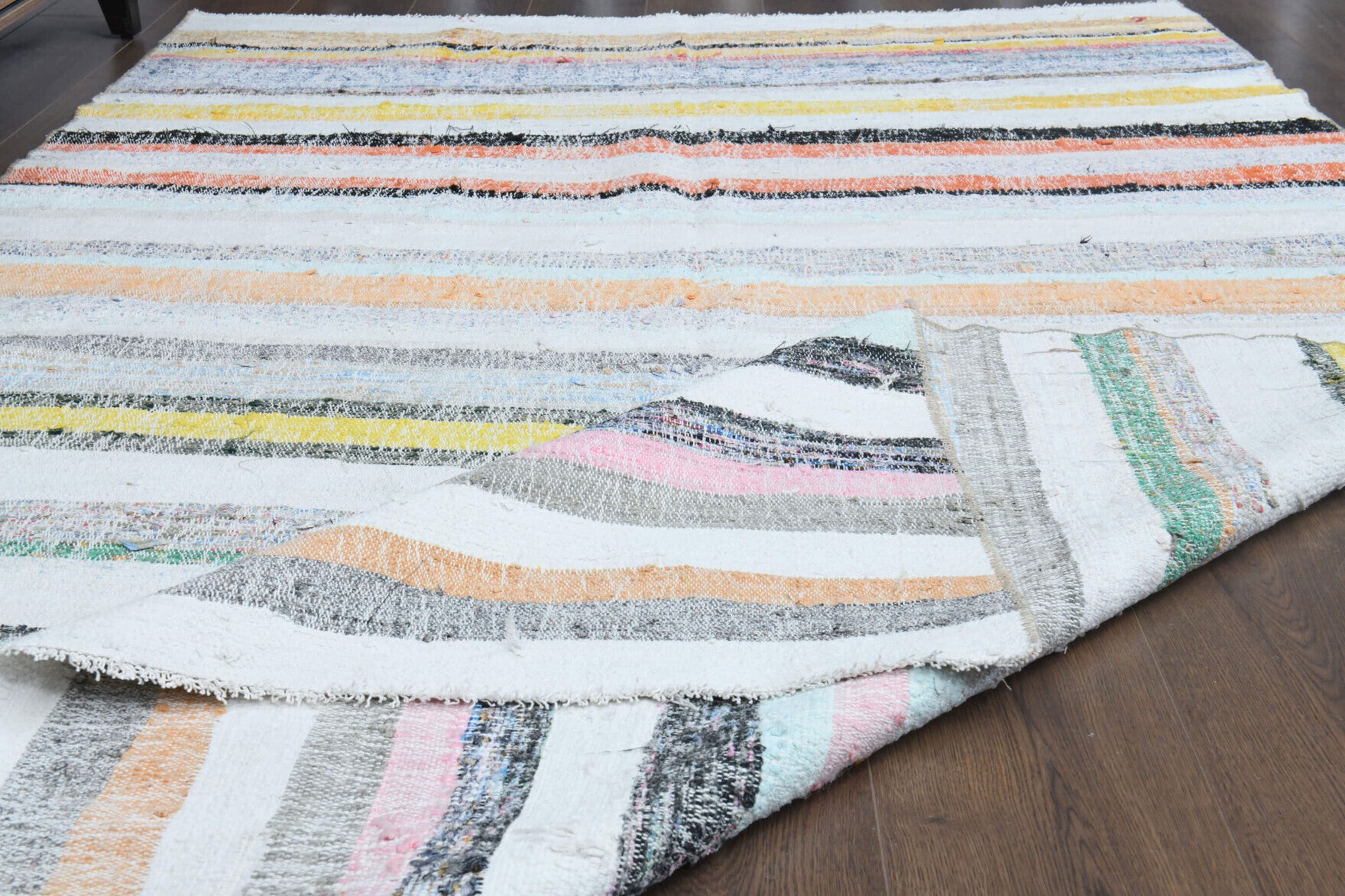 158x263 cm vintage Anatolian kilim rug – Thalothymia, flatweave, wool