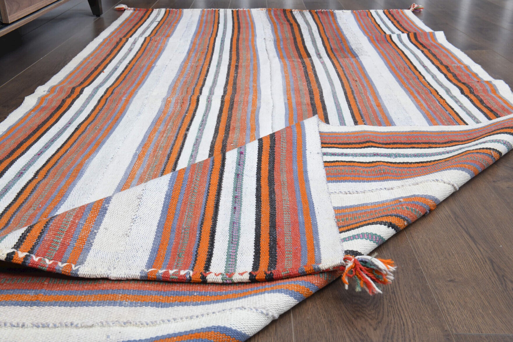 Handmade Vintage Oushak Area Rug