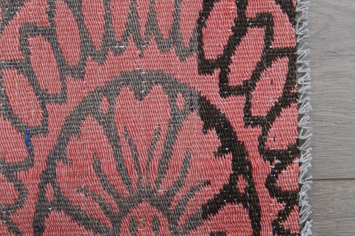 Vintage Handloom Thin Kilim Carpet