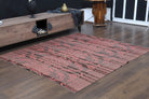 Vintage Handloom Thin Kilim Carpet