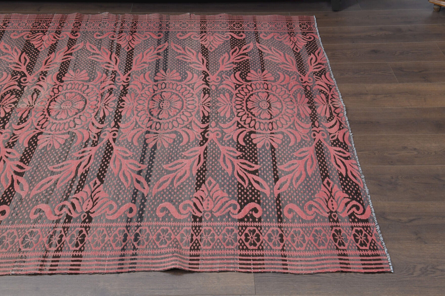 Terpsidike – vintage oriental kilim for living room or bedroom, 5'10" x 6'7" (178x200 cm)