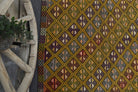 Handwoven flatweave wool kilim from Anatolia, Turkey – Handmade Vintage Area Kilim Rug 5'4" x 6'11"