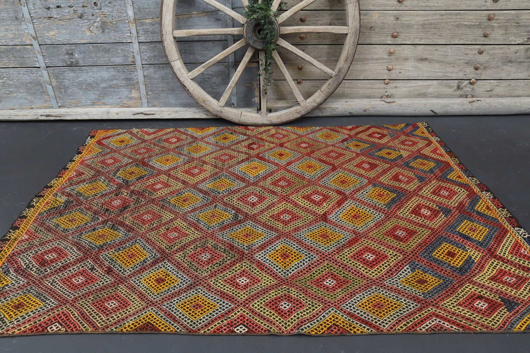 150x230 cm vintage Anatolian kilim rug – Sophrophile, flatweave, wool