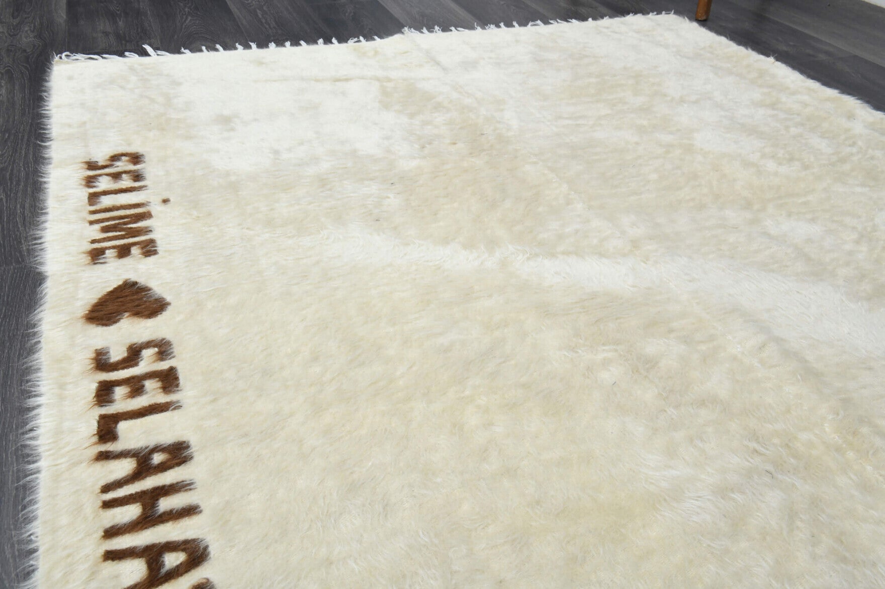 157x203 cm vintage Anatolian kilim rug – Simgepare Lovers, flatweave, wool