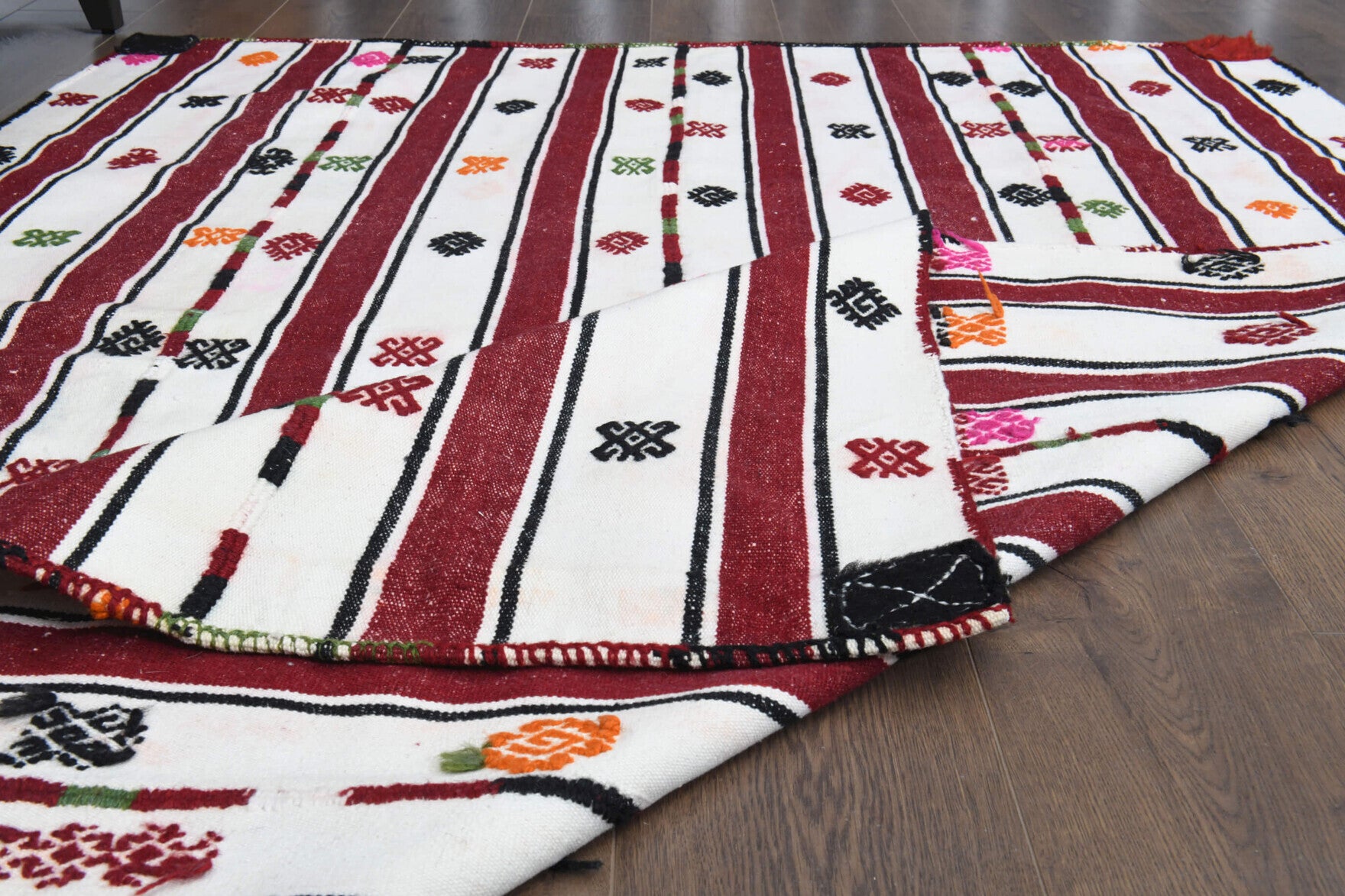 155x207 cm vintage Anatolian kilim rug – Simdil, flatweave, wool