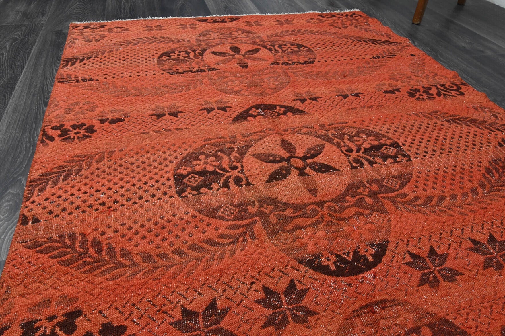 One-of-a-kind 1960s Anatolian vintage kilim rug in wool, 3'9" x 7'2"