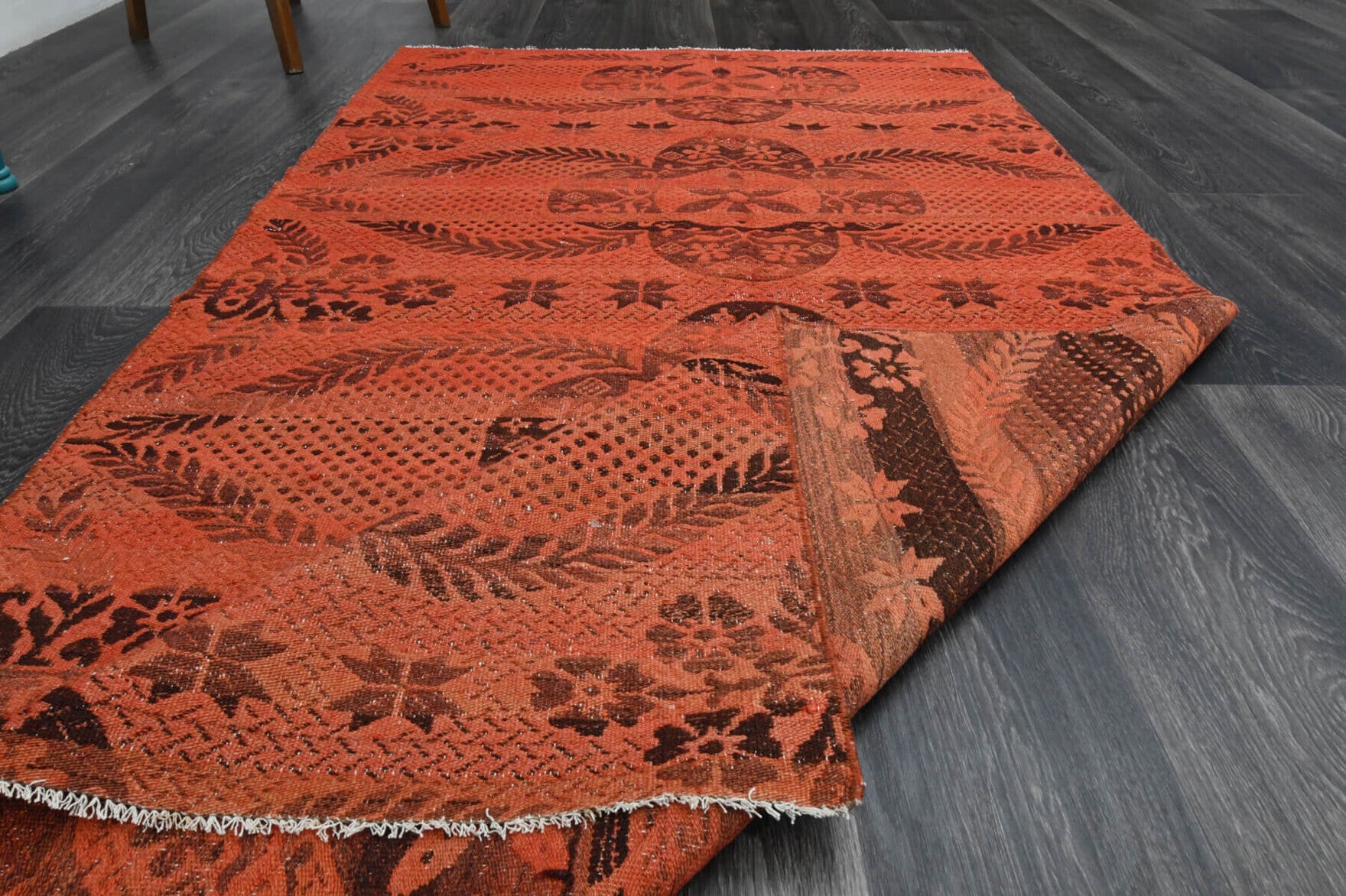 115x219 cm vintage Anatolian kilim rug – Sedefnur, flatweave, wool