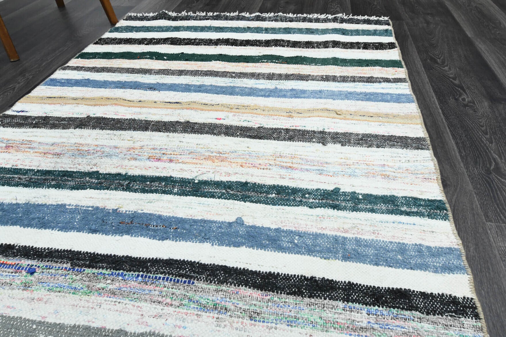114x275 cm vintage kilim Anatolian runner rug – Sehersultan, flatweave, wool