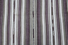 Elmasara kilim: 1960s handwoven flatweave Anatolian kilim with striped motifs
