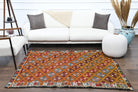 Handmade Vintage Area Kilim Rug