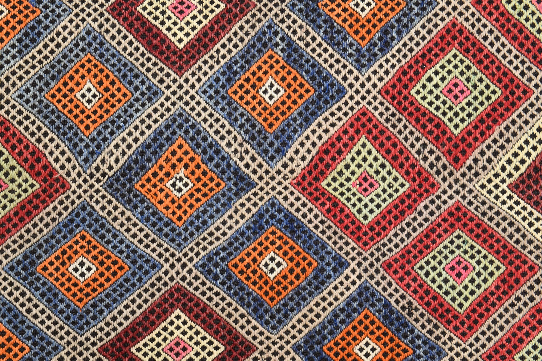 160x238 cm vintage Anatolian kilim rug – Defnesel, flatweave, wool