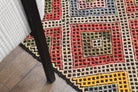 One-of-a-kind 1960s Anatolian vintage kilim rug in wool, 5'2" x 6'7"