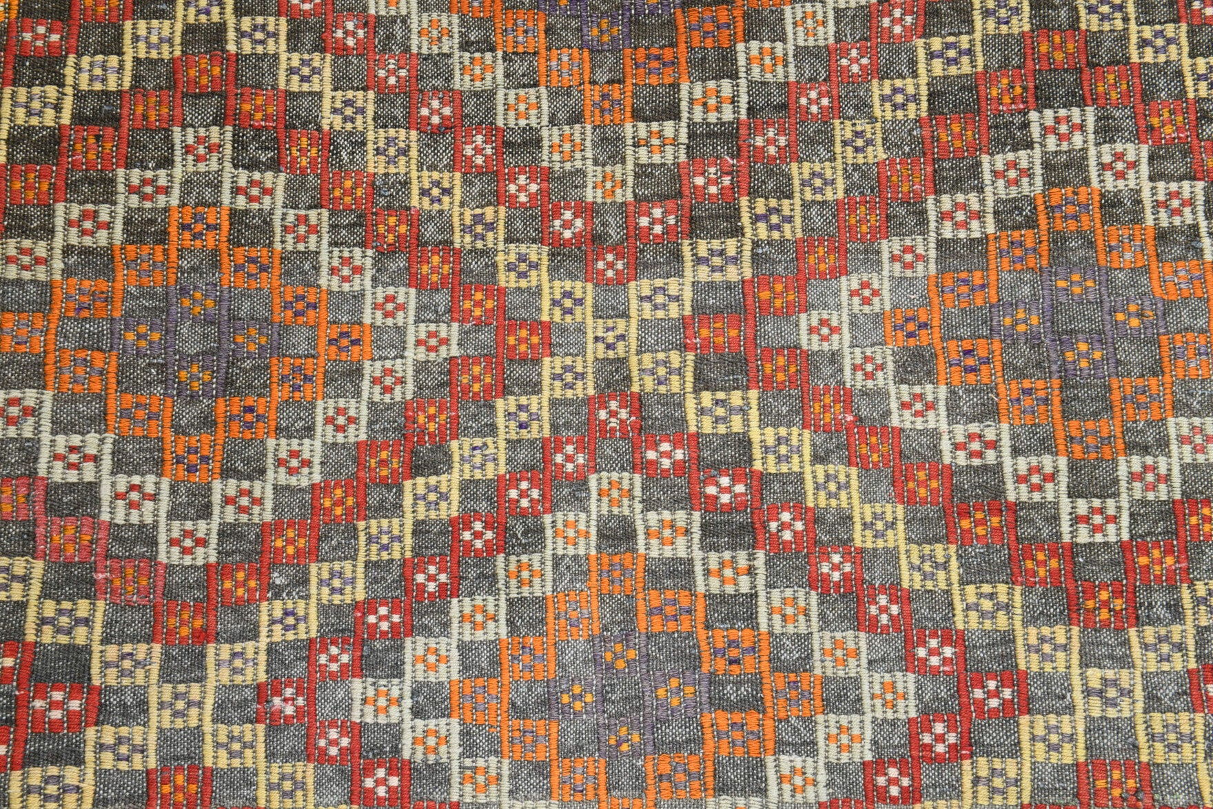122x252 cm vintage Anatolian kilim rug – Ferahsultan, flatweave, wool