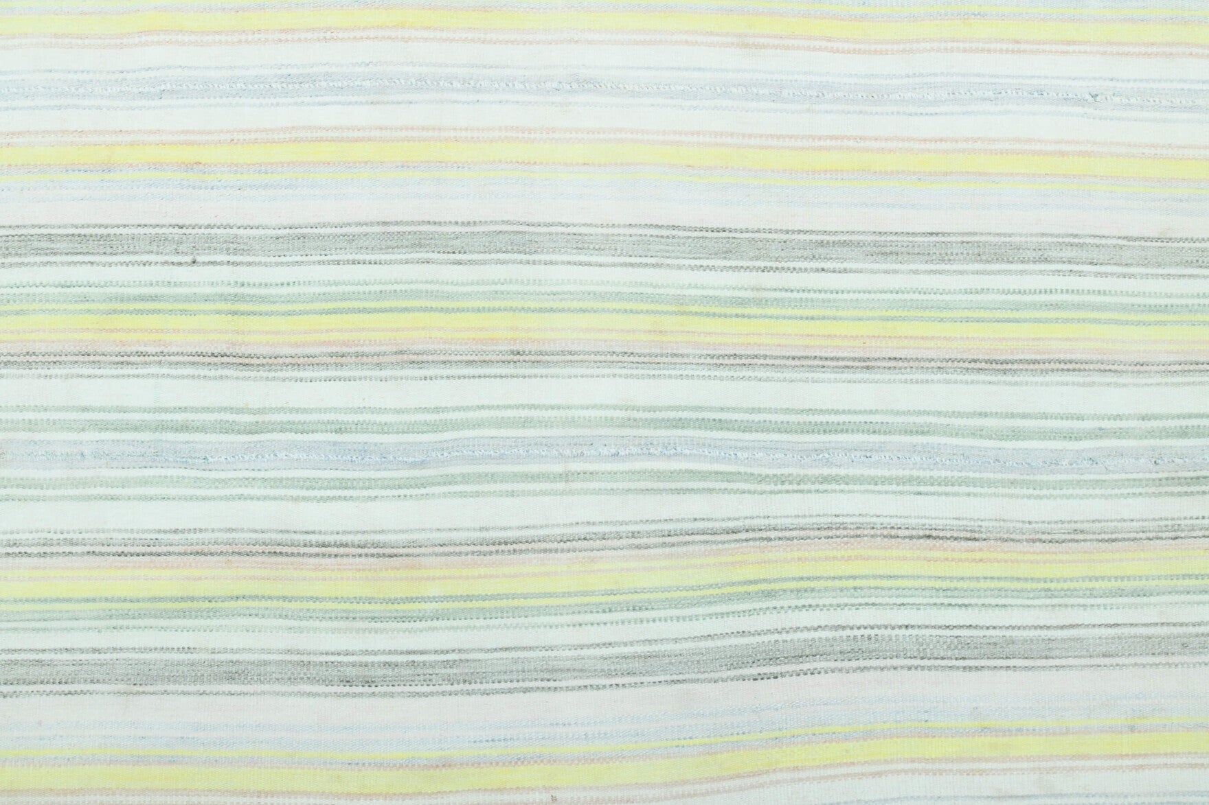 Authentic Anatolian vintage kilim rug (1960s) with striped design – one-of-a-kind at Fame Rugs