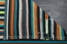Kelebekbahar – vintage striped kilim for living room or bedroom, 4'11" x 8'2" (149x249 cm)