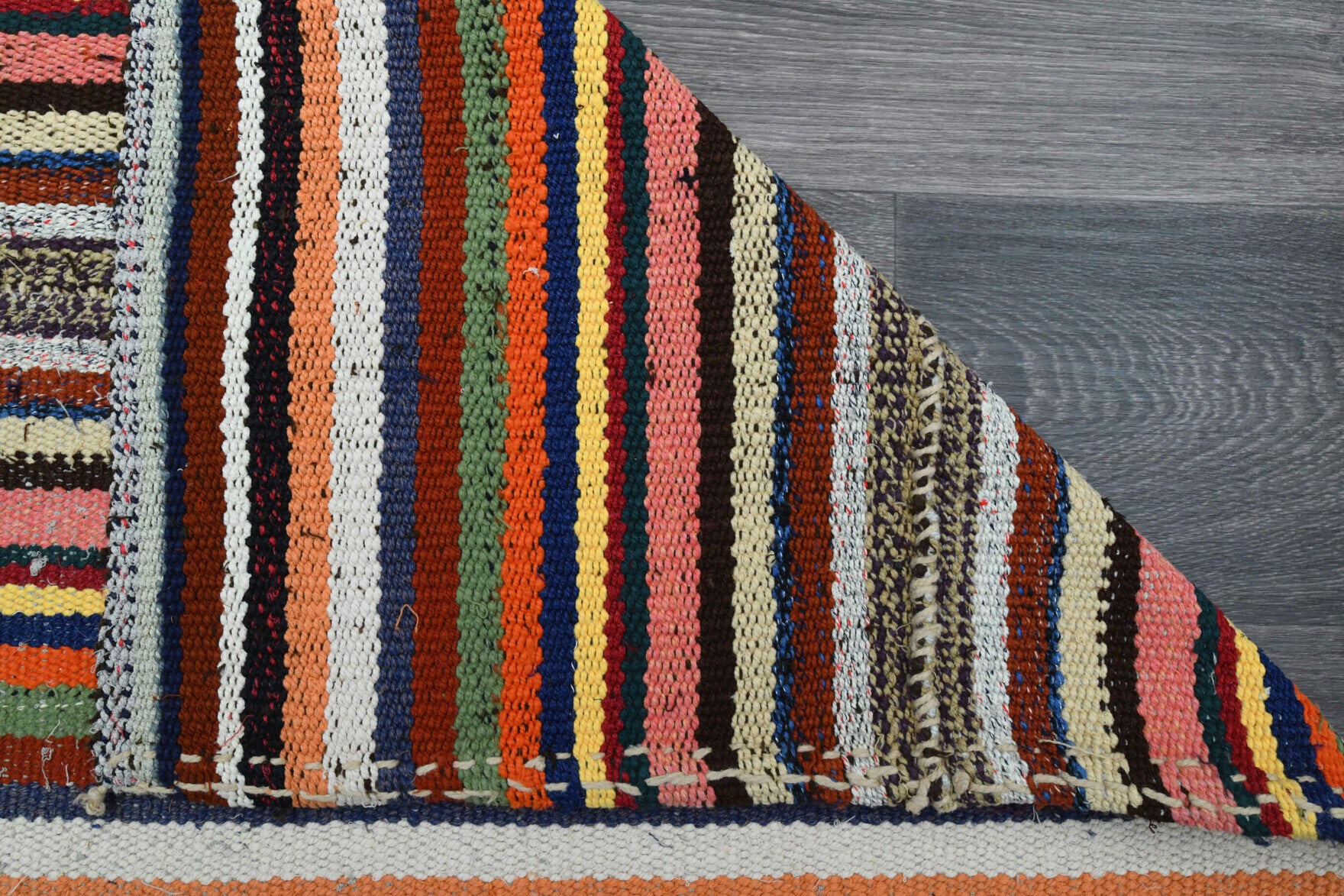 145x194 cm vintage Anatolian kilim rug – Mehisik, flatweave, wool