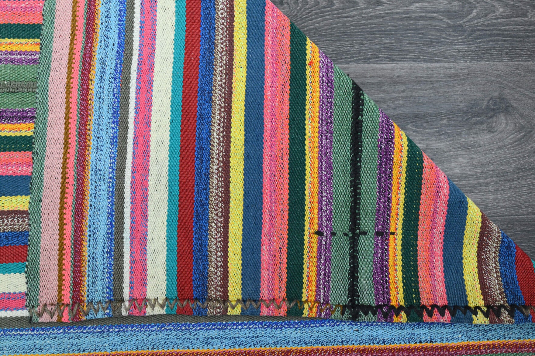 158x237 cm vintage Anatolian kilim rug – Myrtopetra, flatweave, wool