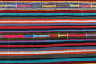Authentic Anatolian vintage kilim rug (1960s) with striped design – one-of-a-kind at Fame Rugs