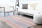 Hand-crafted Anatolian vintage kilim Zerisik in wool, 1960s