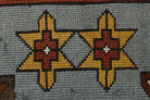 Nihanefsan – vintage abstract rug for living room or bedroom, 4'3" x 6'2" (130x187 cm)