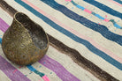 Phaenokome – vintage striped kilim for living room or bedroom, 5'1" x 6'11" (156x211 cm)