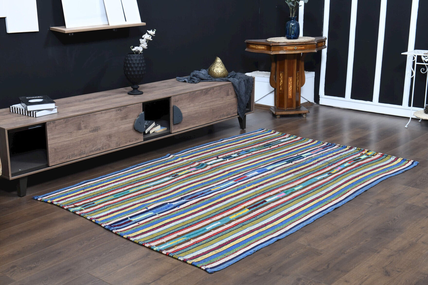 158x236 cm vintage Anatolian kilim rug – Melek, flatweave, wool