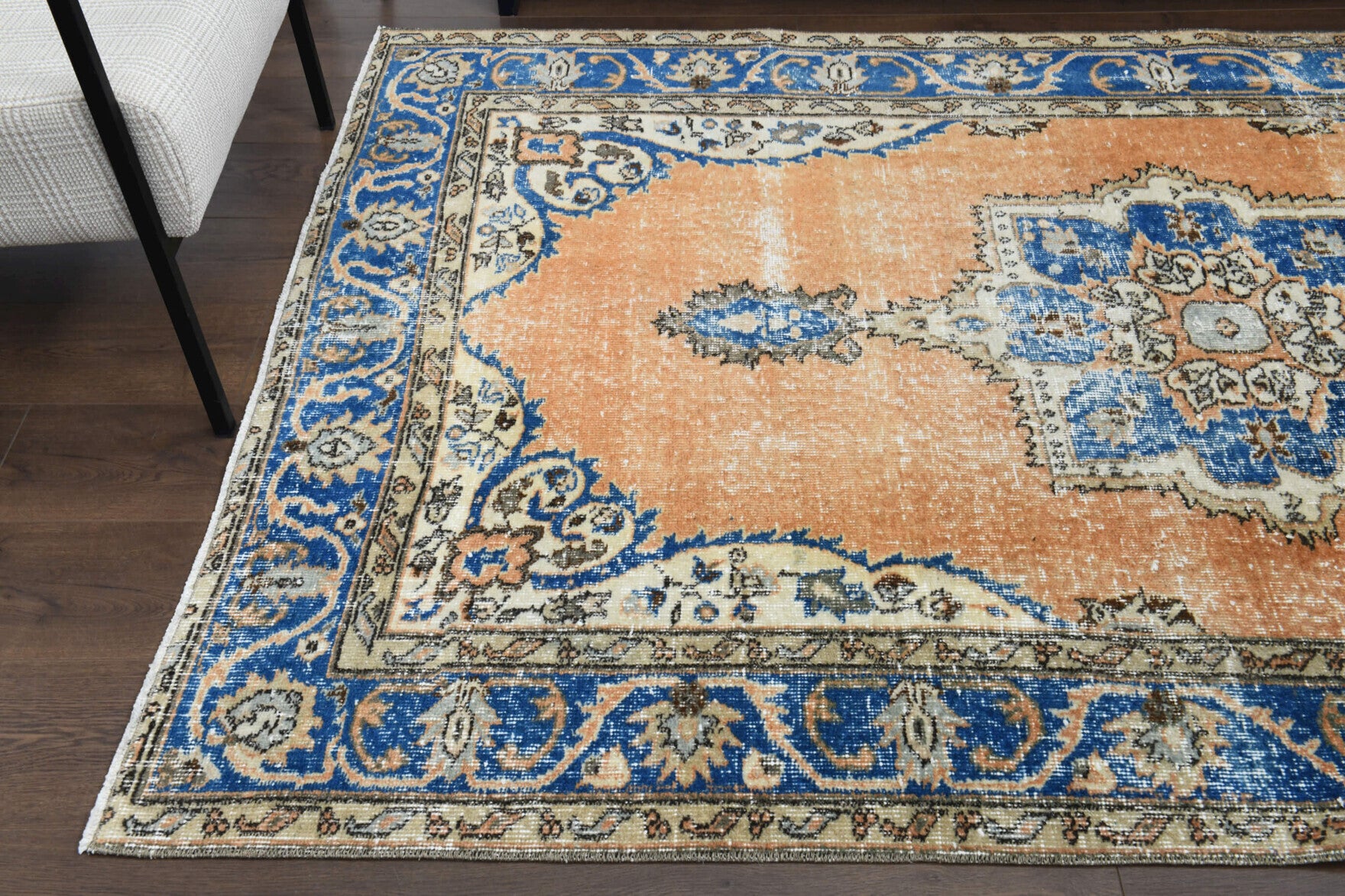 150x237 cm vintage Anatolian area rug – Pervakusa, low pile, wool