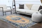 Hand-crafted Anatolian vintage rug Pervakusa in wool, 1970s