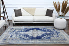Handmade Oushak Distressed Area Rug