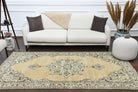 Hand-crafted Anatolian vintage rug Serindeniz in wool, 1970s