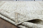 Zeyneplale rug: 1970s handmade Anatolian rug with floral motifs and cotton backing