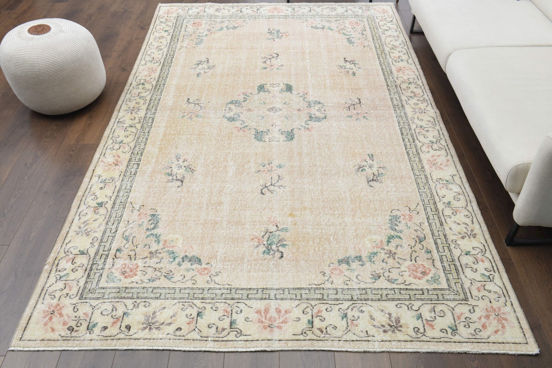 Turkish Classics - Oriental Vintage Area Oushak Rug