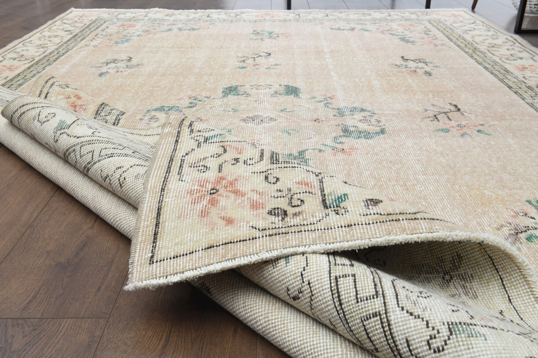 Turkish Classics - Oriental Vintage Area Oushak Rug