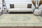 Circlet - Moss Green Vintage Oushak Carpet