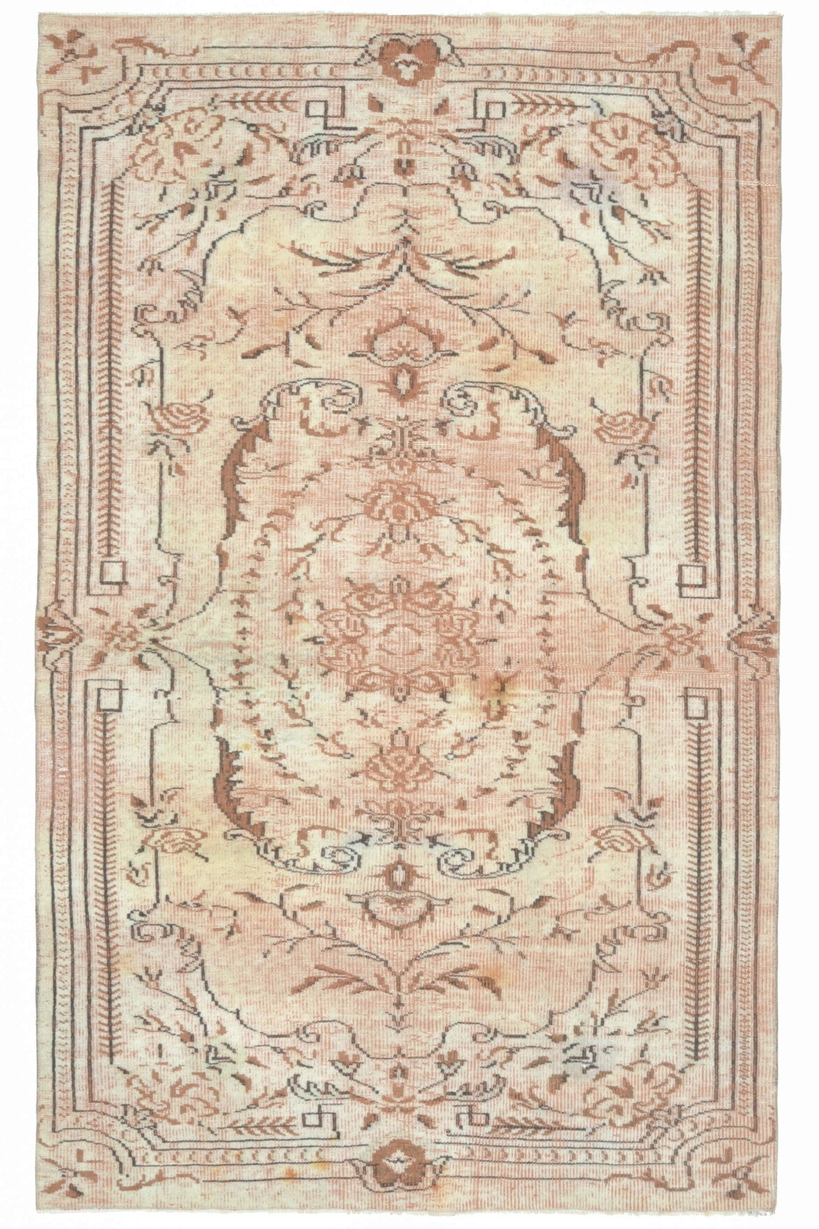 Tiger - One-of-a-kind Vintage Oushak Handmade Rug