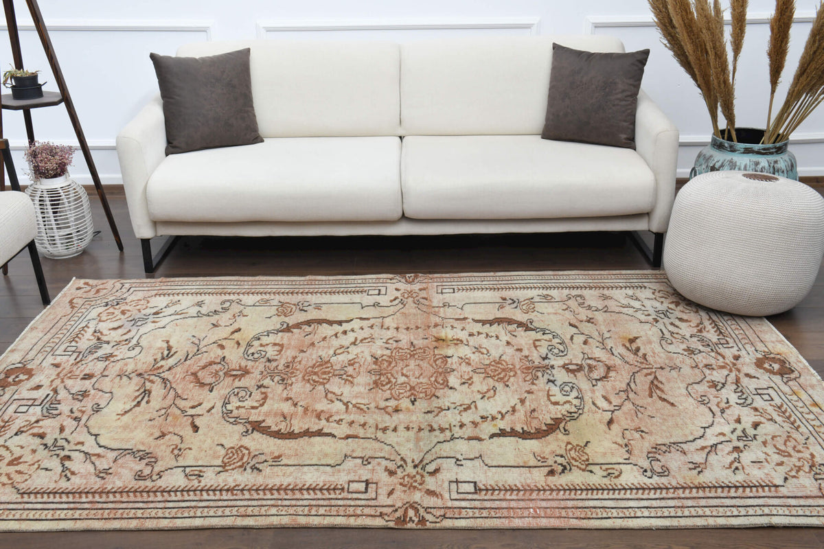 Tiger - One-of-a-kind Vintage Oushak Handmade Rug