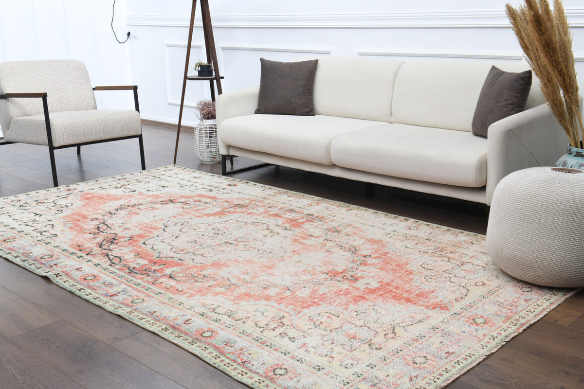 6x10 Feet - Distressed Anatolian Vintage Area Rug