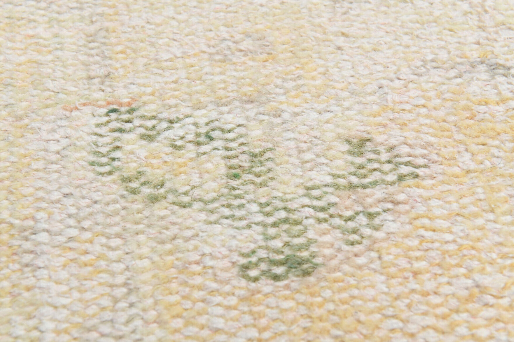 Hand-crafted Anatolian antique washed vintage rug Iriphone in wool, 1940s