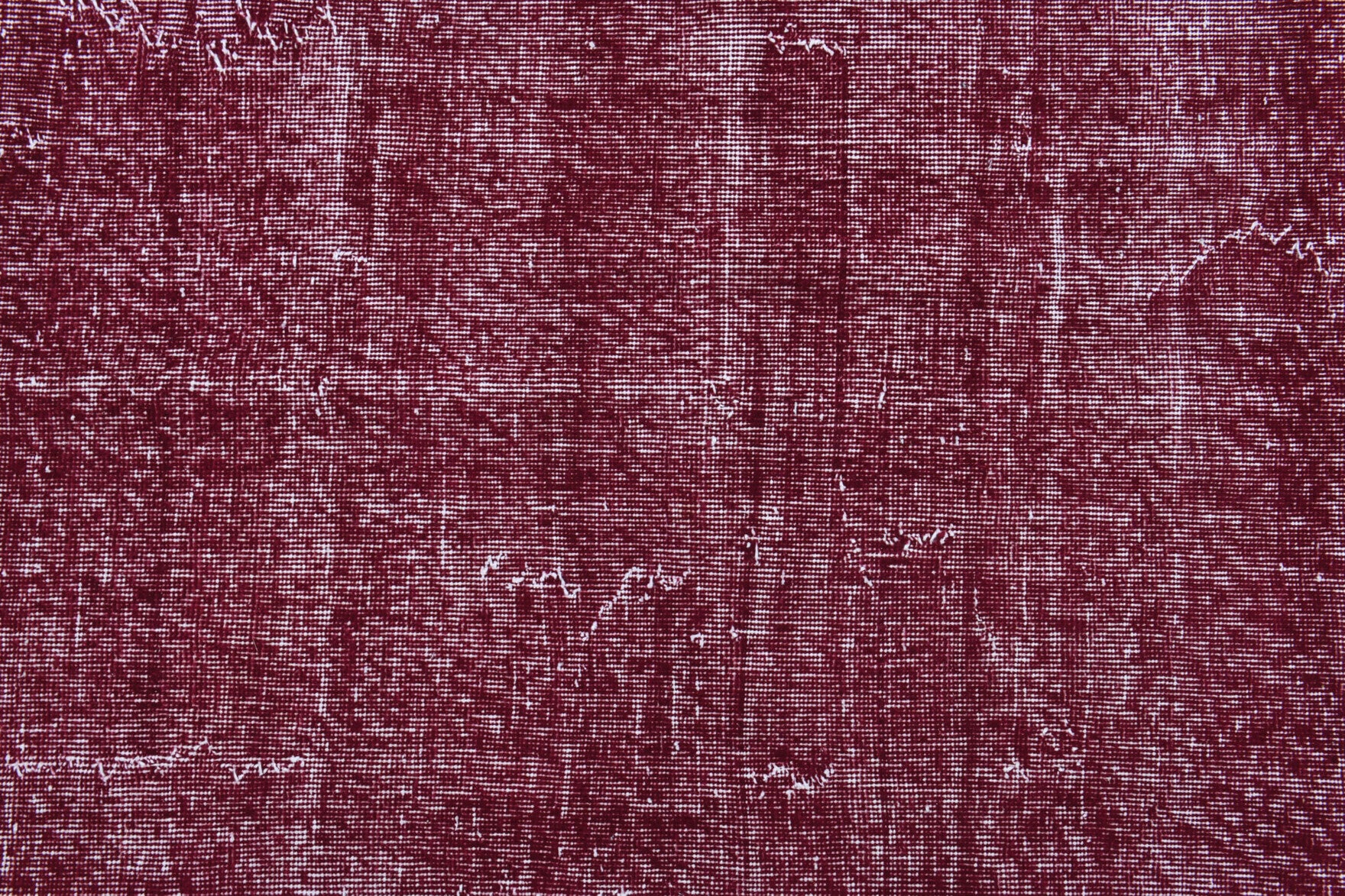 Authentic Anatolian overdyed vintage area rug (1970s) with solid design – one-of-a-kind at Fame Rugs