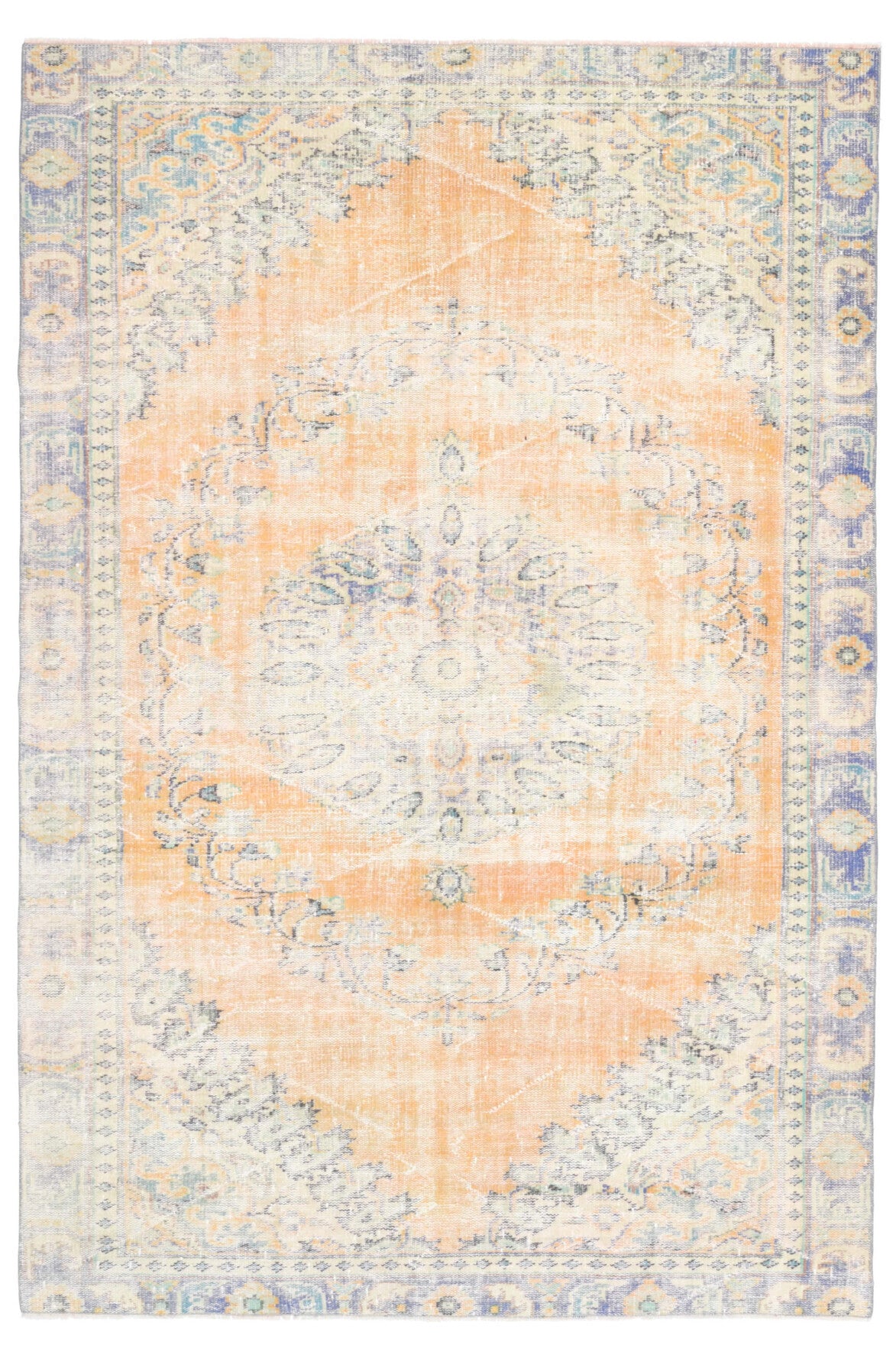 Mid-20th Century Area Anatolian Handwoven Wool Rug