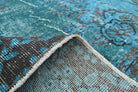 Sea Blue Vintage Oushak Rug