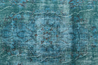 Sea Blue Vintage Oushak Rug