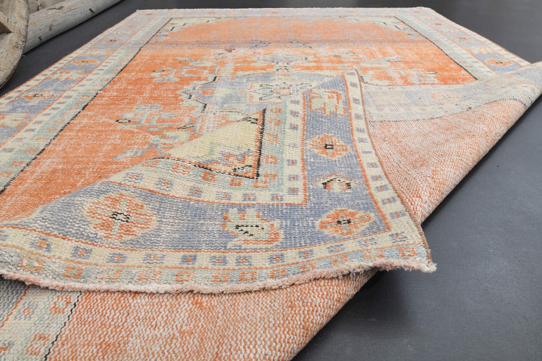Muted Handmade Oushak Area Rug