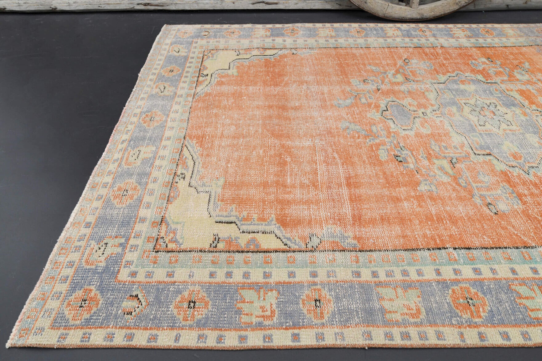 Muted Handmade Oushak Area Rug
