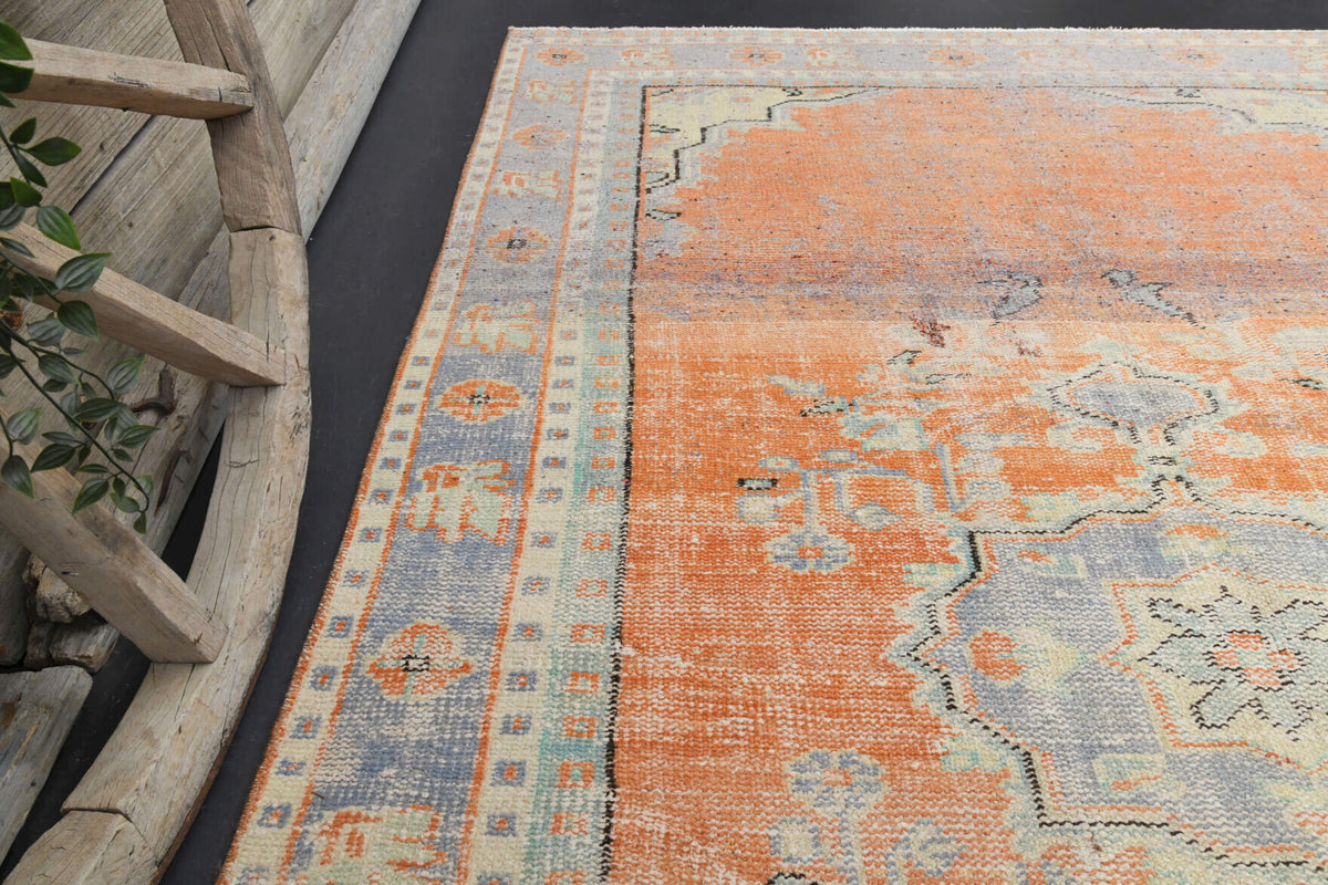 Muted Handmade Oushak Area Rug