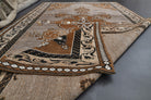 Brown Oushak Vintage Area Rug