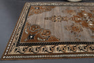Brown Oushak Vintage Area Rug